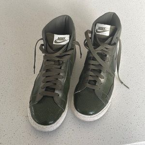 Nike Blazers Mid Green Snakeskin